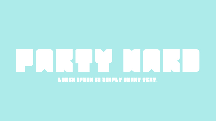 Party Hard Font