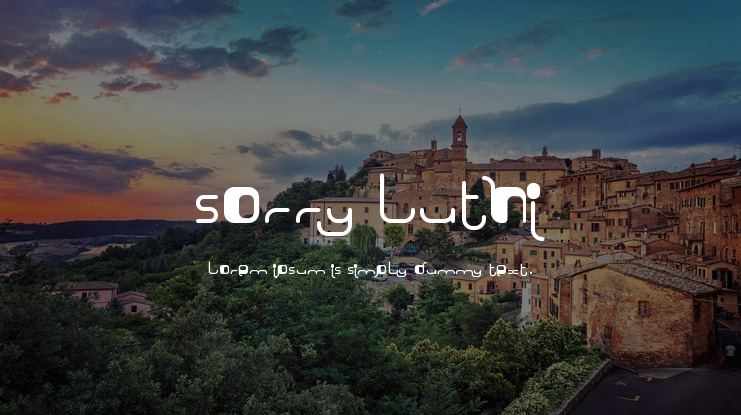 Sorry Luthi Font