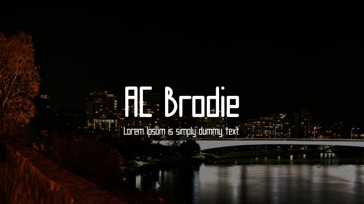 AC Brodie Font