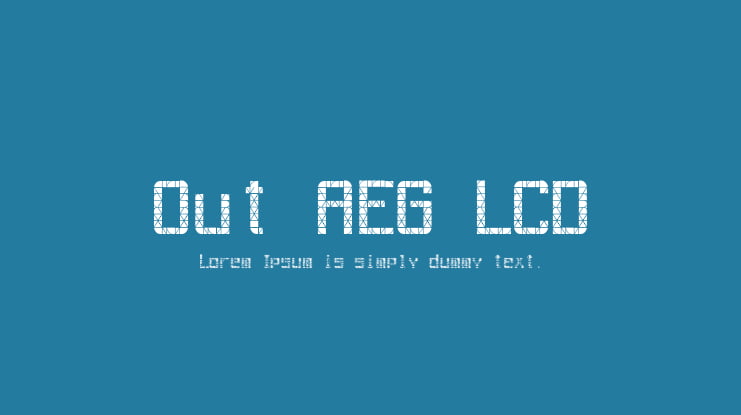 Out AEG LCD Font