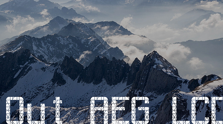 Out AEG LCD Font