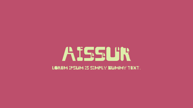 AISSUR Font