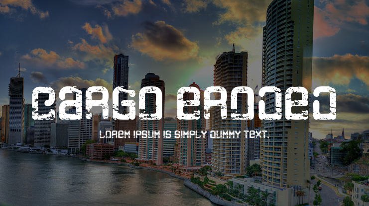 Cargo eroded Font Family