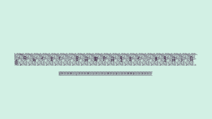 Bowser Rampages Again Font