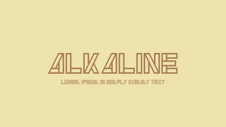 Alkaline Font