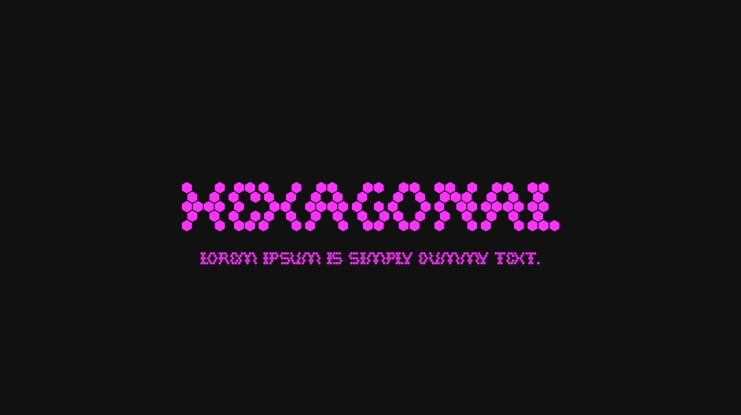 HEXAGONAL Font