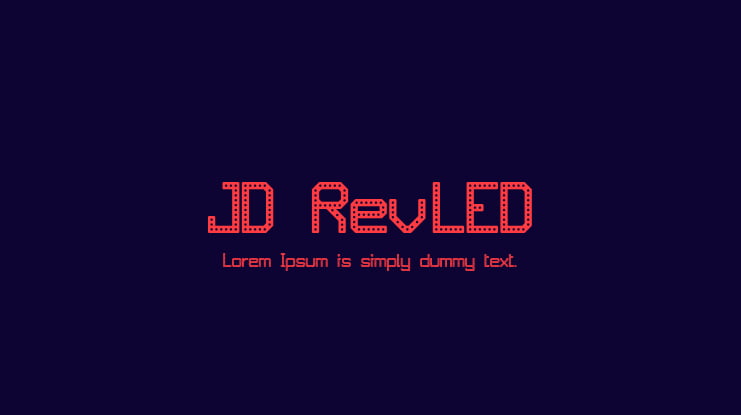 JD RevLED Font