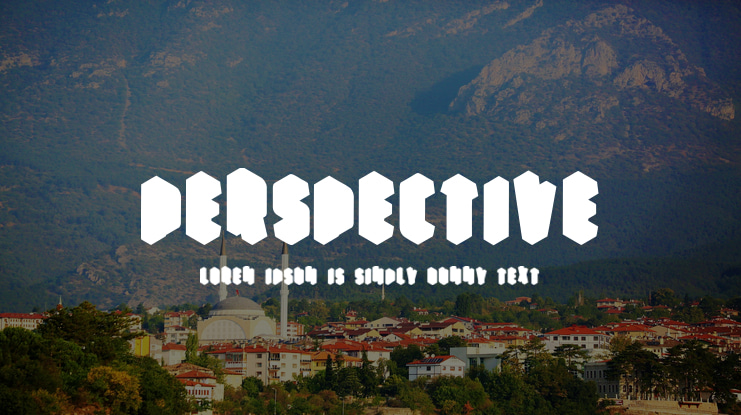 Perspective Font