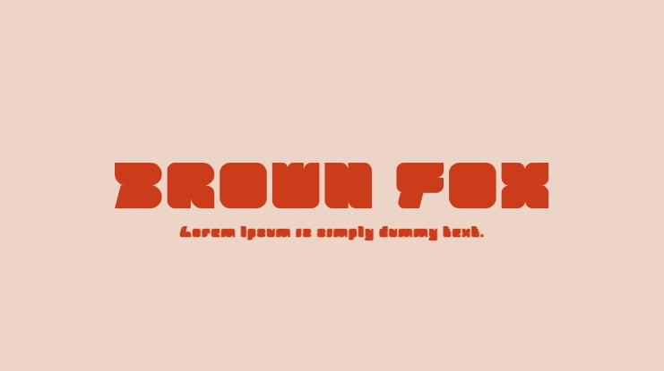 BROWN FOX Font Family