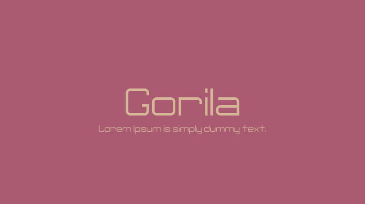Gorila Font Family
