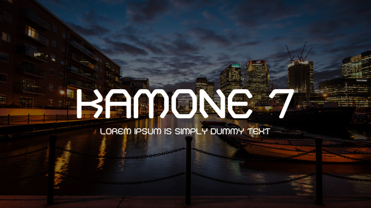 Kamone 7 Font