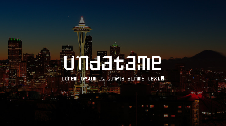 Undatame Font Family