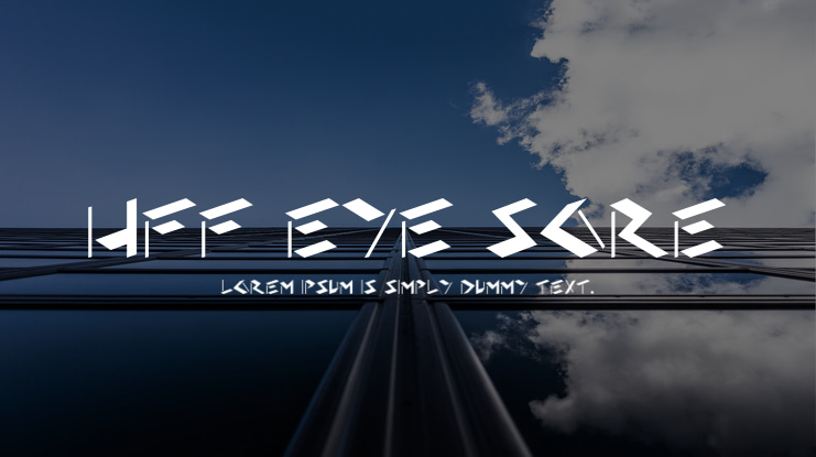 HFF Eye Sore Font