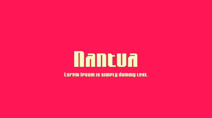 Nantua Font