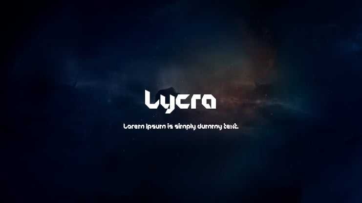 Lycra Font