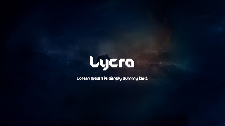 Lycra Font