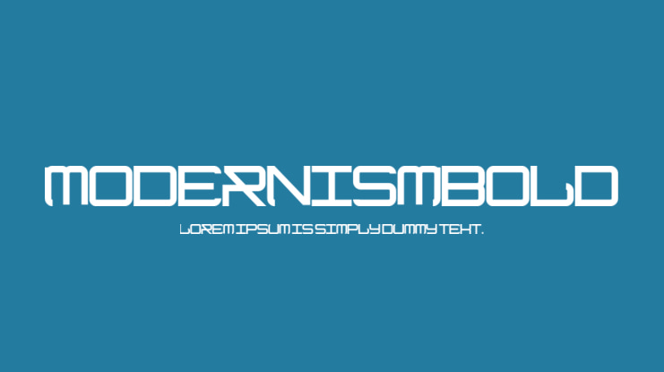 ModernismBold Font Family