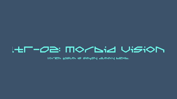 LTR-02: Morbid Vision Font