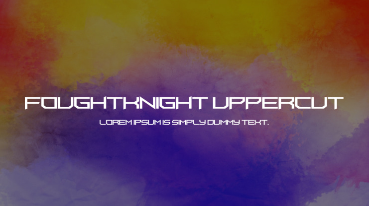 FoughtKnight UpperCut Font