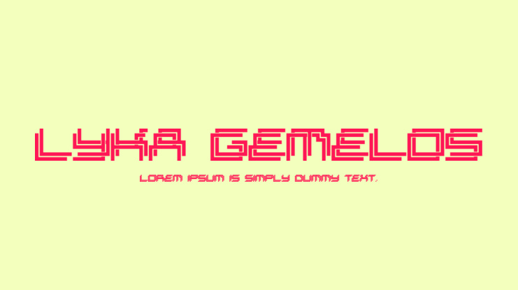 Lyka Gemelos Font