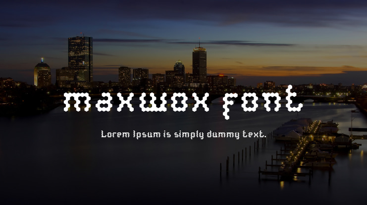 maxwox font