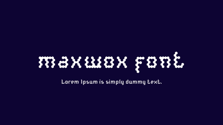 maxwox font