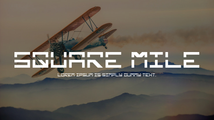 Square Mile Font