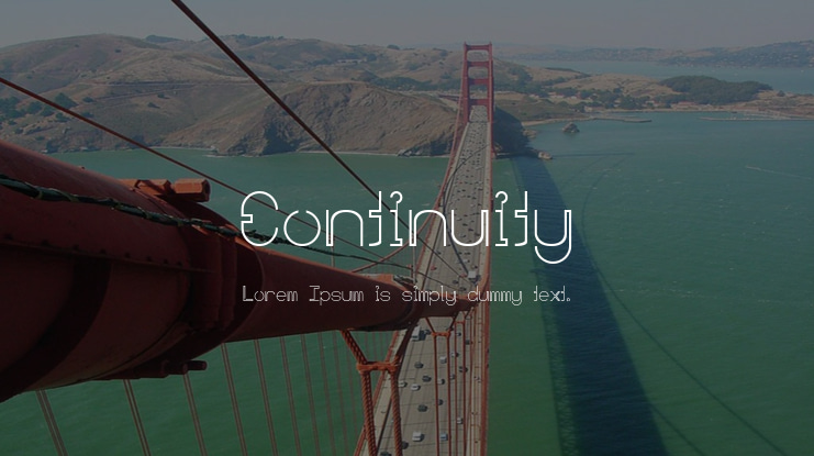 Continuity Font