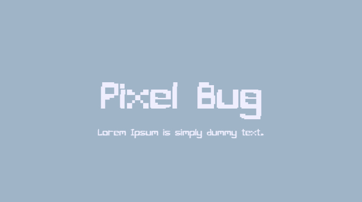 Pixel Bug Font