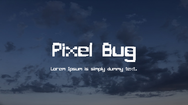 Pixel Bug Font
