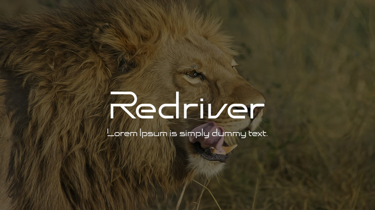 Redriver Font