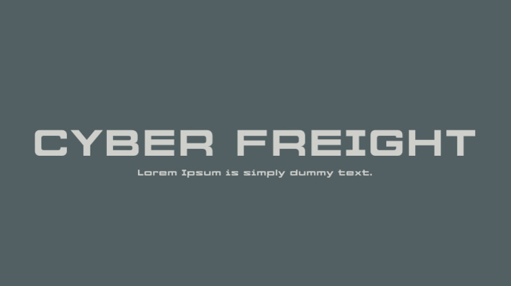CYBER FREIGHT Font