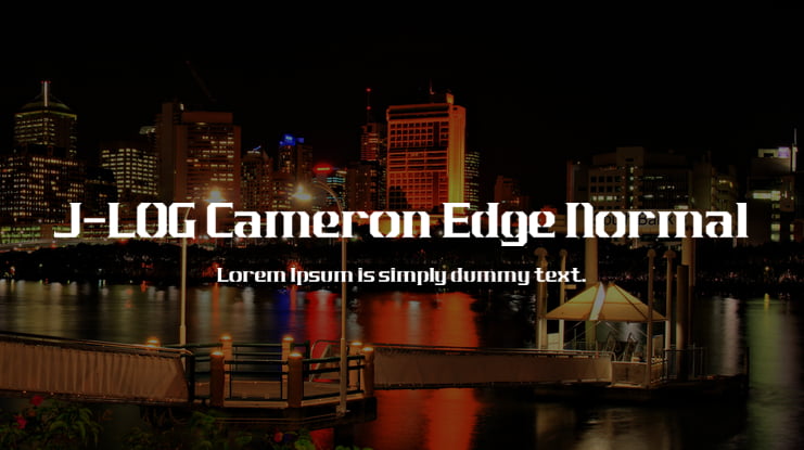 J-LOG Cameron Edge Normal Font Family