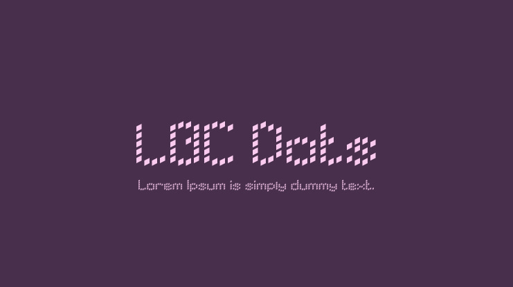 LBC Dots Font
