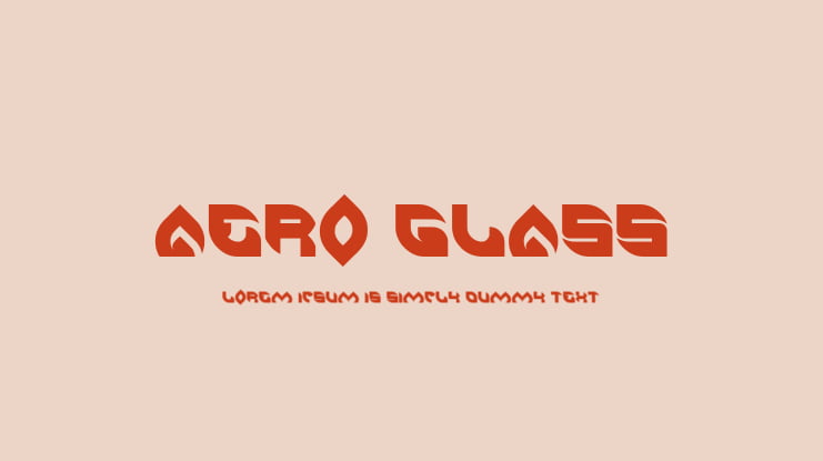 AERO GLASS Font