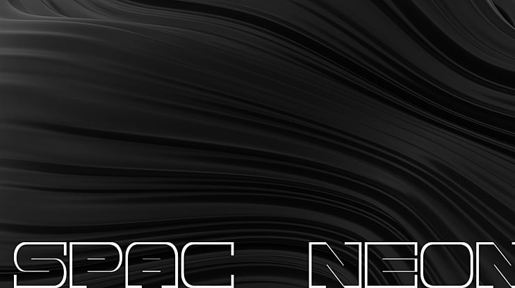 Spac3 neon Font