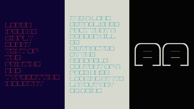 Spac3 neon Font