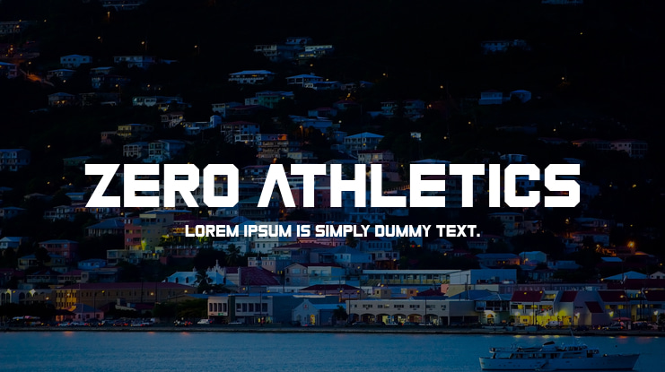 Zero Athletics Font