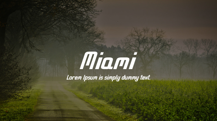 Miami Font