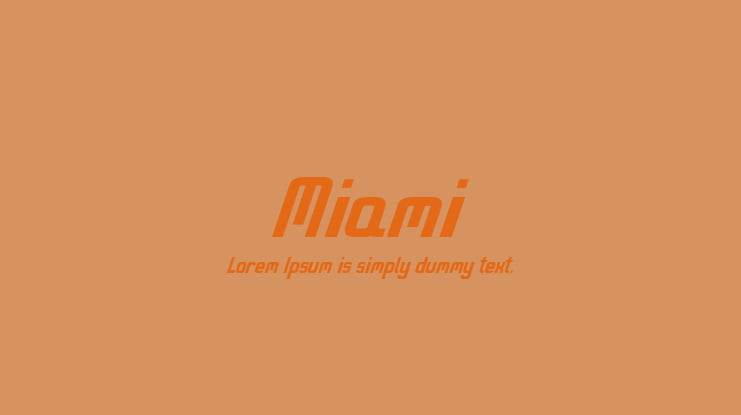 Miami Font