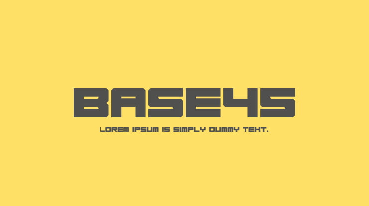 Base45 Font