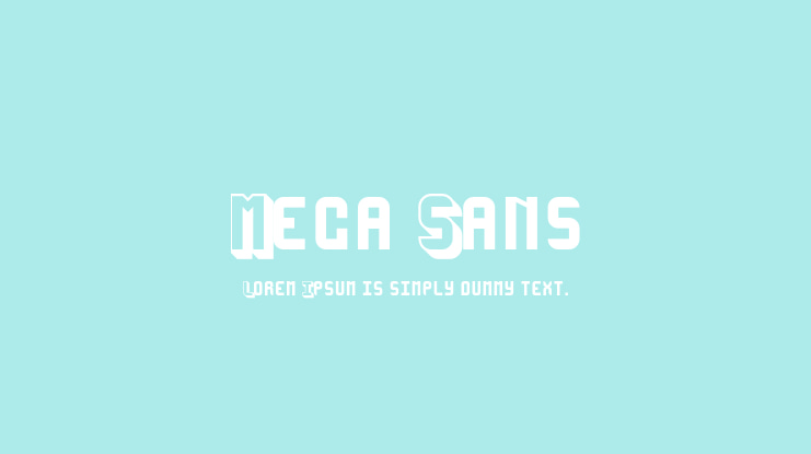 Mega Sans Font