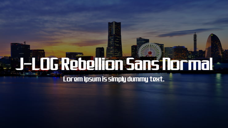 J-LOG Rebellion Sans Normal Font Family