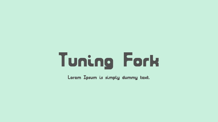 Tuning Fork Font