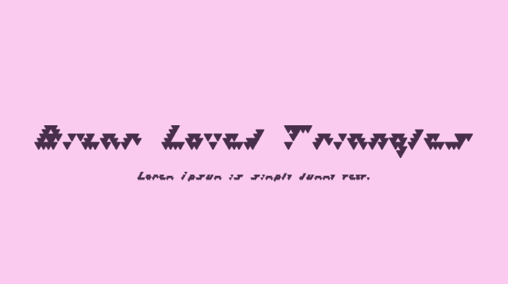 Bizar Loved Triangles Font