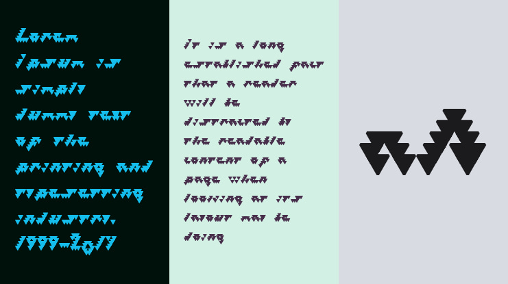 Bizar Loved Triangles Font