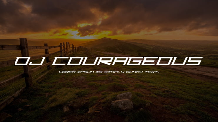 Dj Courageous Font