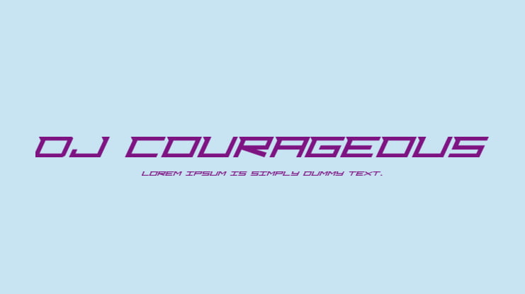 Dj Courageous Font