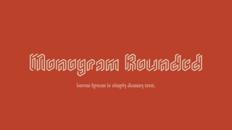 Monogram Rounded Font