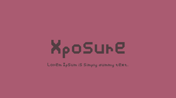 Xposure Font